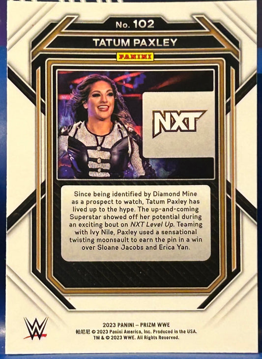 * Tatum Paxley 2023 WWE NXT Panini Prizm ROOKIE Card
