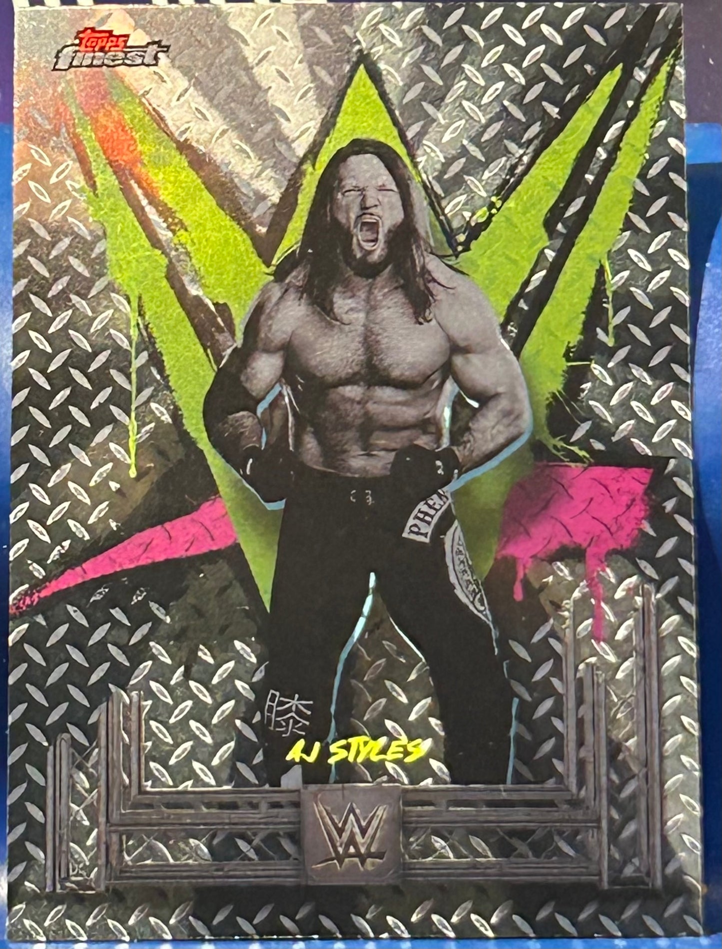 * AJ Styles 2025 WWE Topps Finest Card