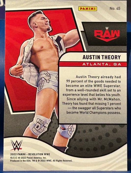 * Austin Theory 2022 WWE Panini Revolution Card