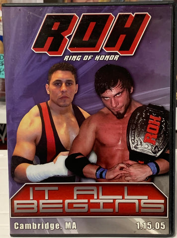 ROH Ring of Honor DVD “It All Begins” 1/15/05 (Aries, Foley, Samoa Joe, Danielson & so much more)