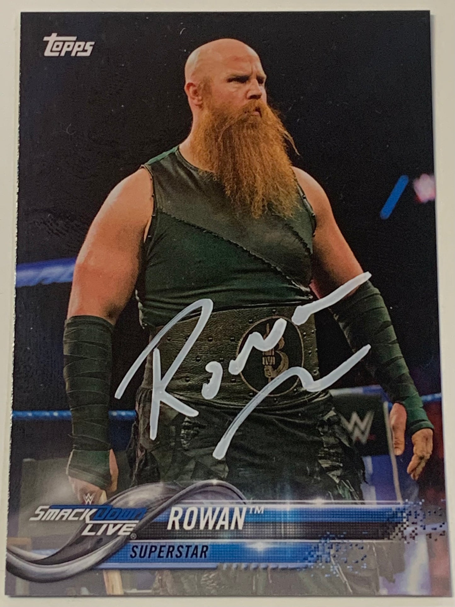 Erick Rowan SIGNED 2018 WWE Topps Card (Comes w/COA)