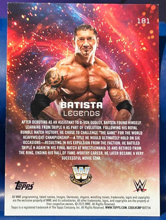* Batista WWE 2025 Topps Universe Card