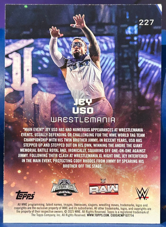 * Jey Uso WWE 2025 Topps Universe Card