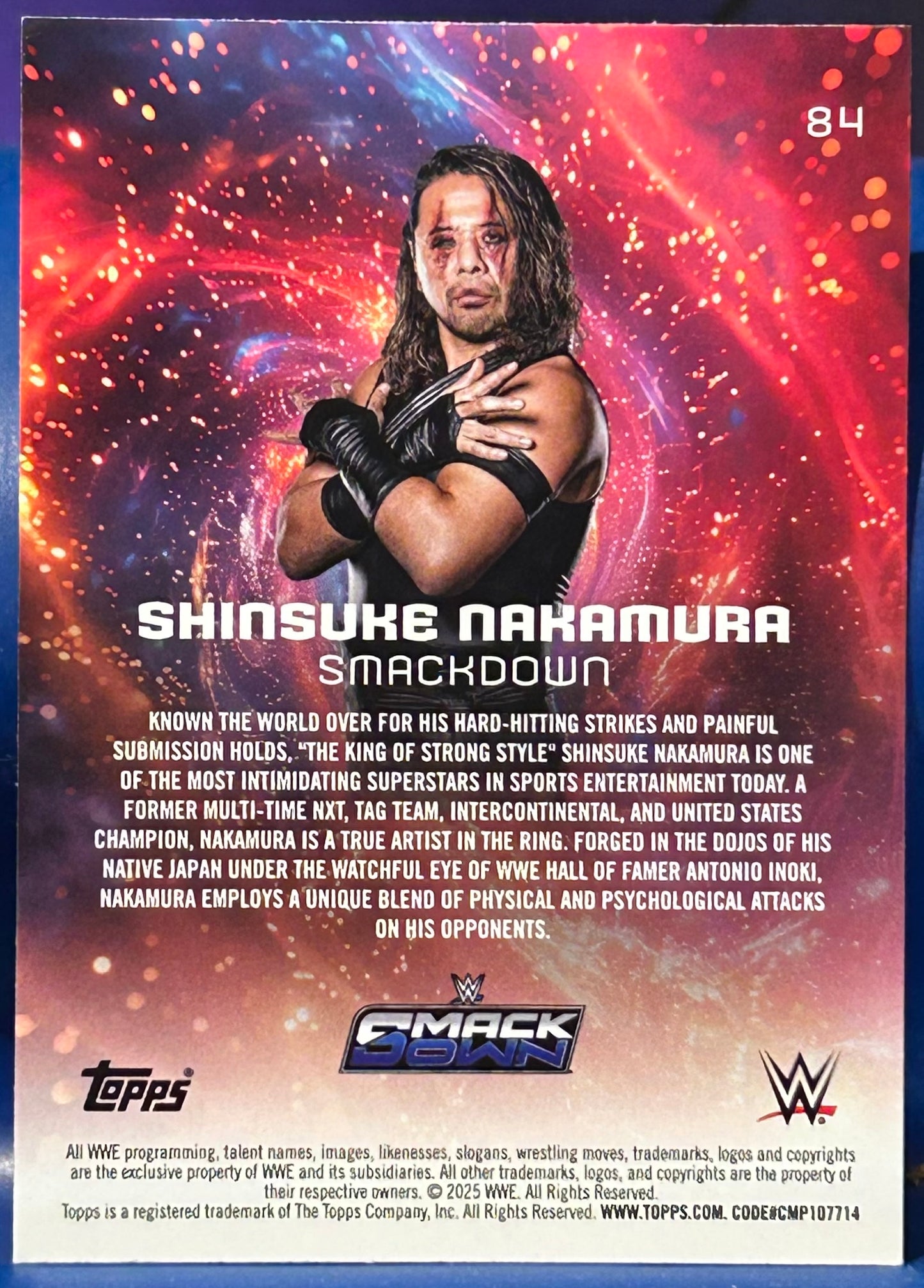 * Shinsuke Nakamura WWE 2025 Topps Universe Card