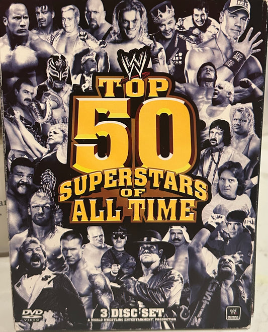 + WWE DVD “Top 50 Superstars of All Time” (3-Disc Set)