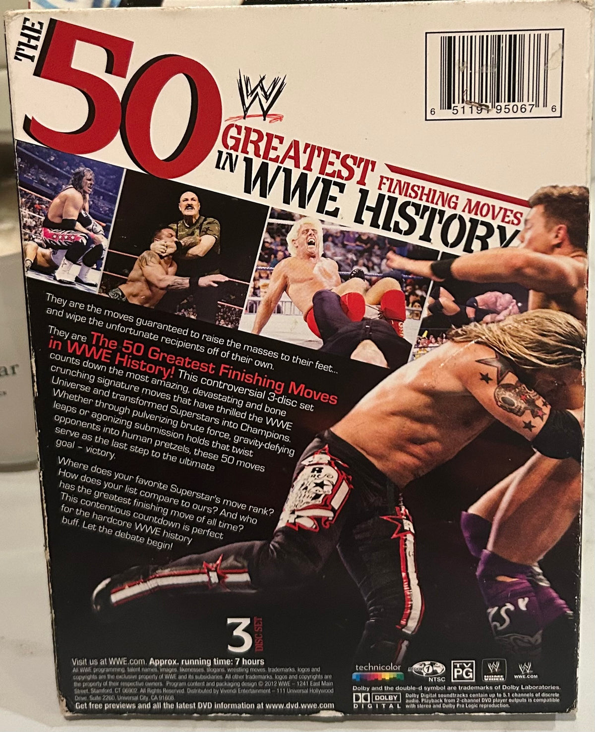 + WWE DVD “The 50 Greatest Finishing Moves in WWE History “ (3-Disc Set)