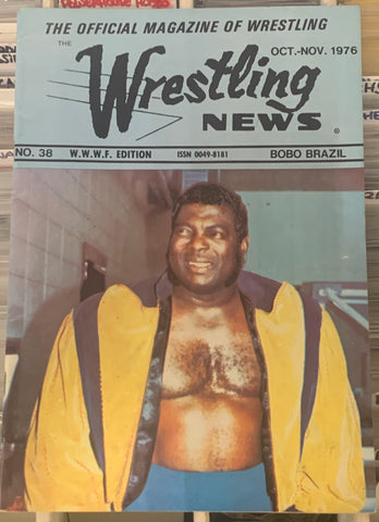 WWWF Wrestling News Official Magazine Oct/Nov 1976 BOBO BRAZIl (Vintage, Hard To Find)