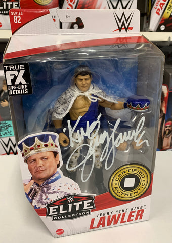 Jerry “The King” Lawler SIGNED WWE Elite Figure (Comes w/COA)