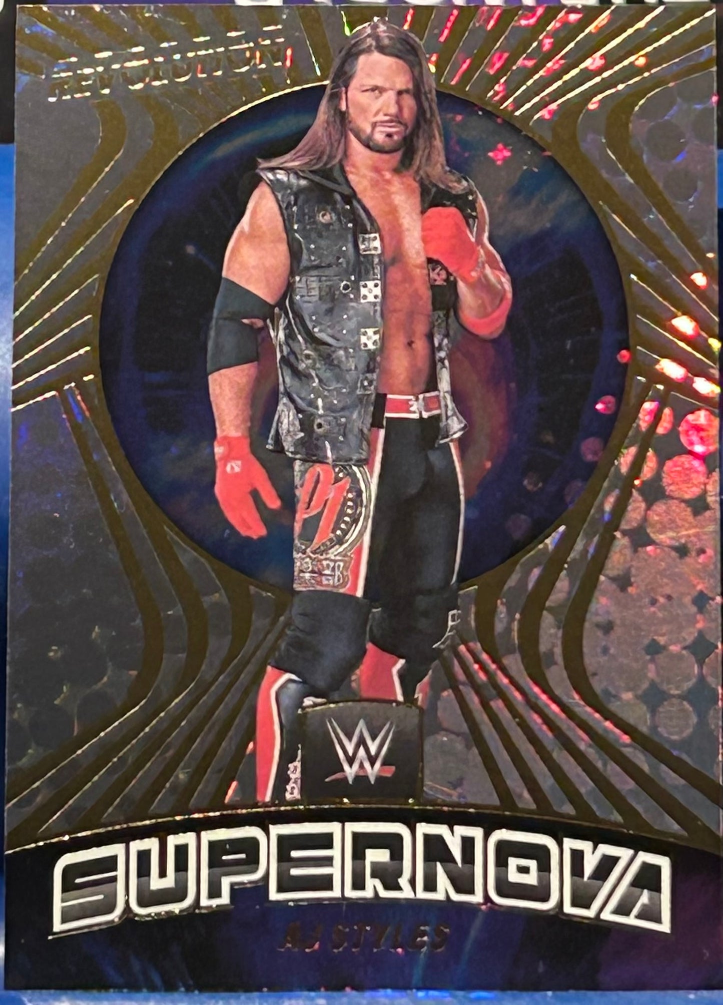 * AJ Styles 2022 WWE Panini Revolution SUPERNOVA Insert Card