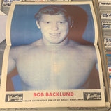 Wrestling News Official Magazine #44 from Oct/Nov 1977 Superstar Billy Graham & Bruno Sammartino (Classic Color Bob Backlund Poster Inside)