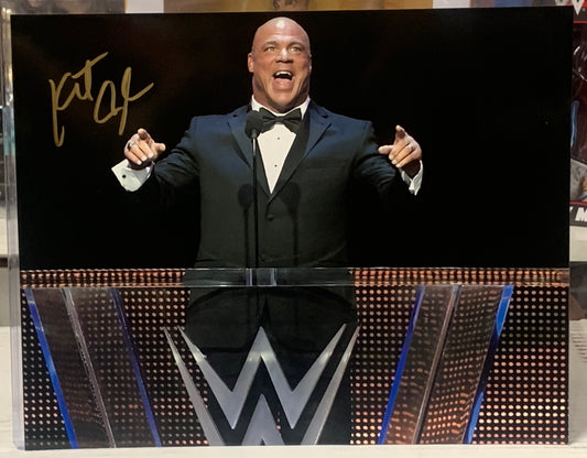 Kurt Angle Signed 8x10 Color Photo (Comes w/COA)