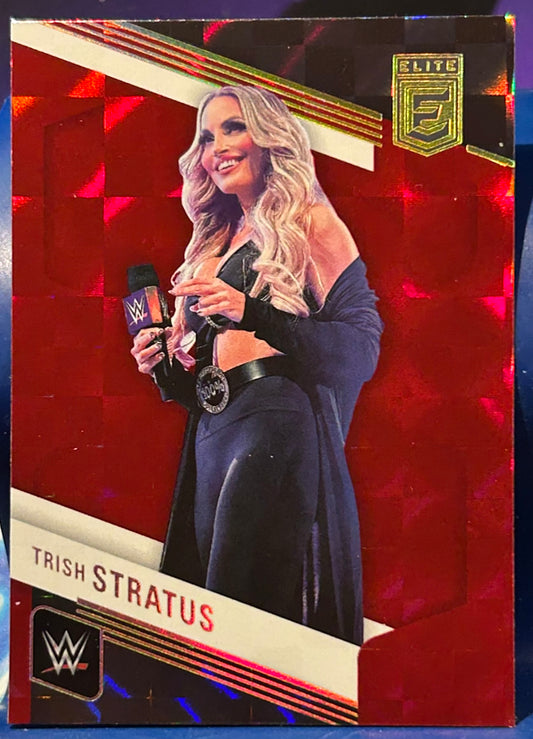 * Trish Stratus 2023 WWE Panini Donruss Elite LEGENDS RED Parallel Card (Beautiful Color)