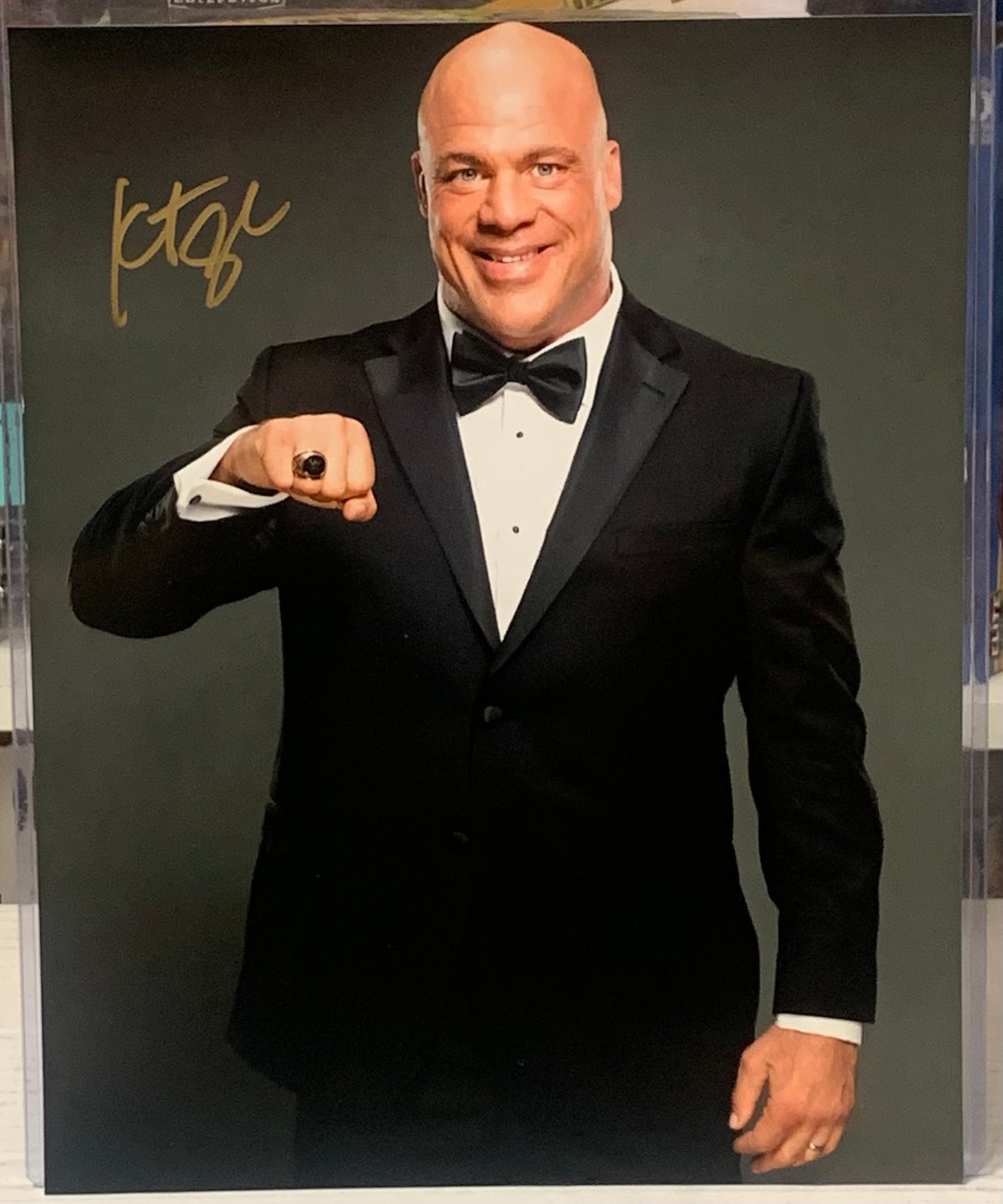 Kurt Angle Signed 8x10 Color Photo (Comes w/COA)