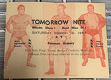 The Star Wrestler Program/Score Card 3/16/1957 (Very Rare)