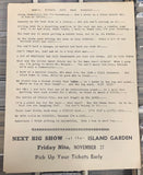 Island Arena Wrestling Program Commack, LI (11/14/64) (Very Hard To Find)