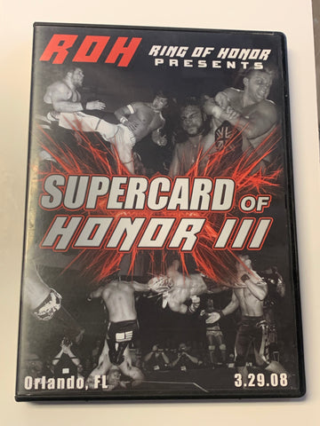 ROH Ring Of Honor DVD Supercard of Honor 3” 3/29/08 Dragon Kid Steen Genericho
