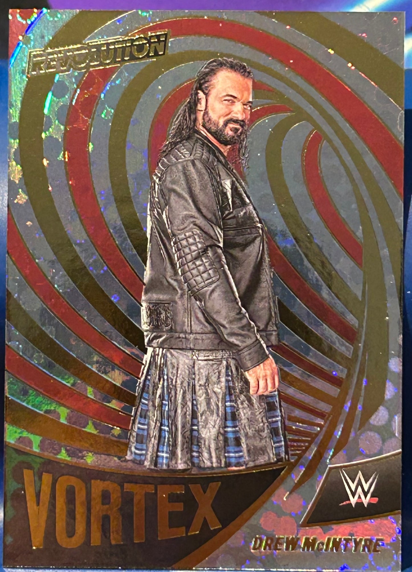 * Drew McIntyre 2022 WWE Panini Revolution VORTEX Insert Card