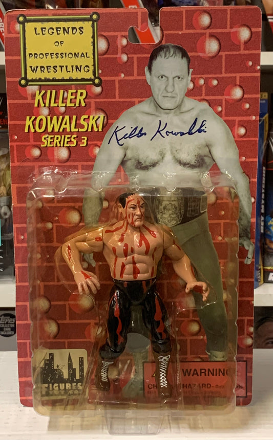 Killer Kowalski Signed “Legends of Professional Wrestling” Figure COA