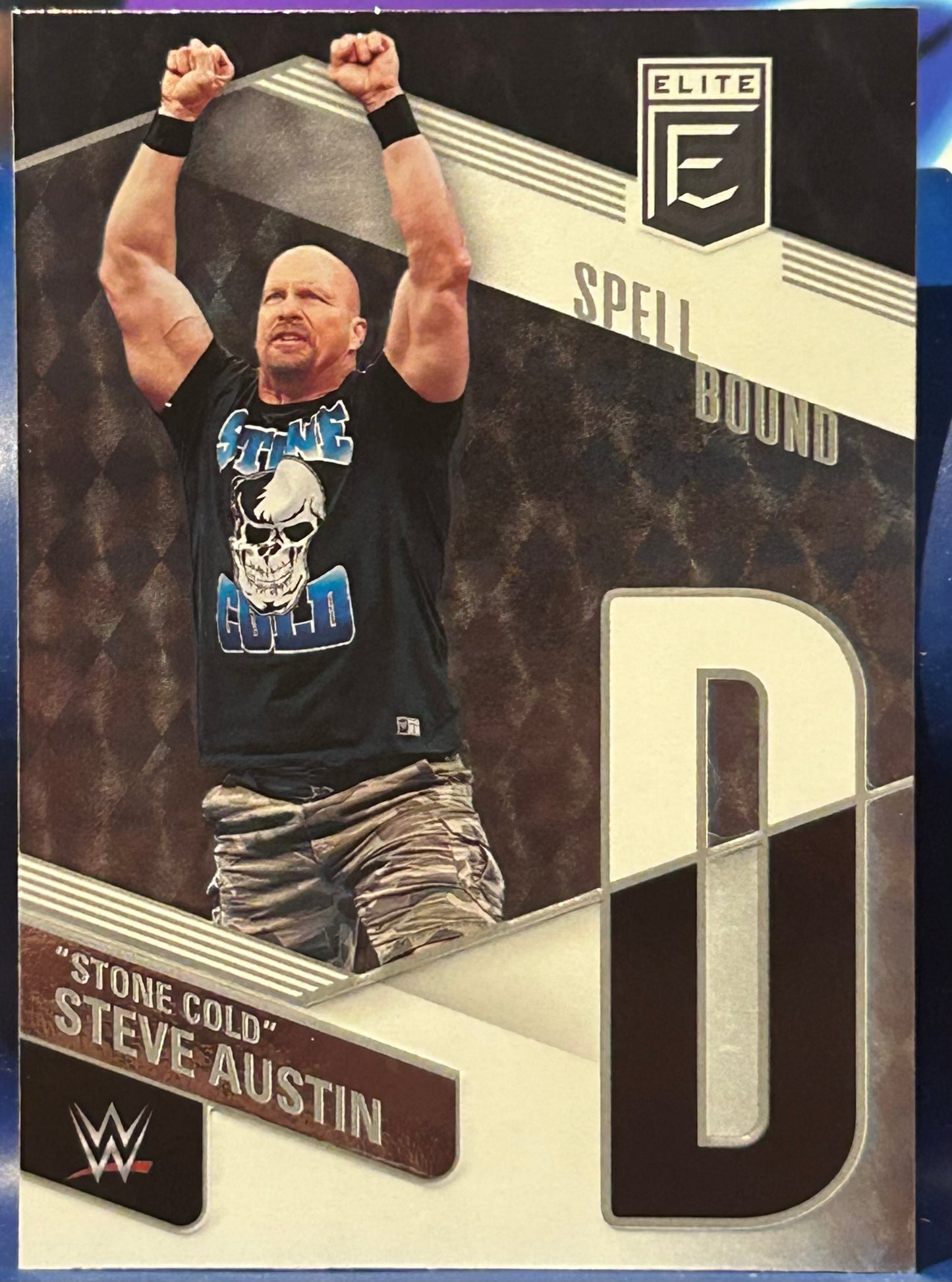 * Stone Cold Steve Austin 2023 WWE Donruss Elite SPELLBOUND “D” Insert Card