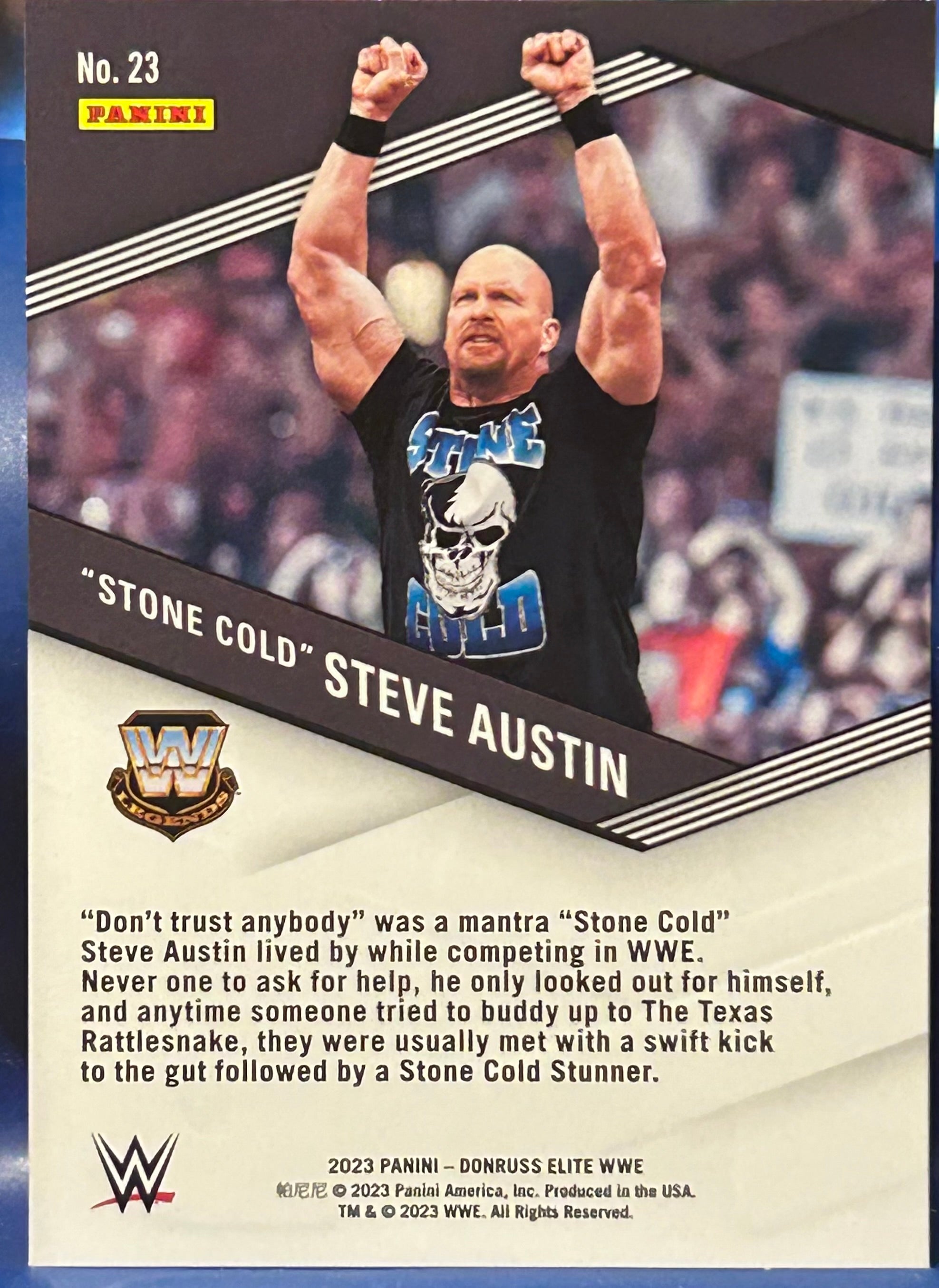 Stone Cold Steve Austin 2023 WWE Donruss Elite SPELLBOUND “D
