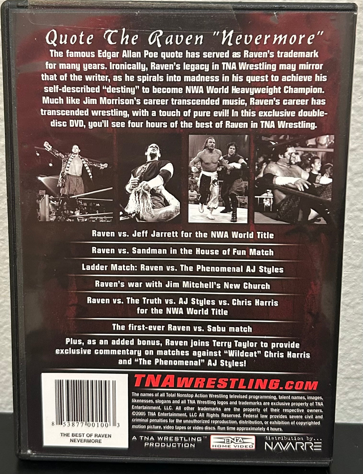 + TNA DVD “The Best of Raven, Nevermore” (2-Disc Set)
