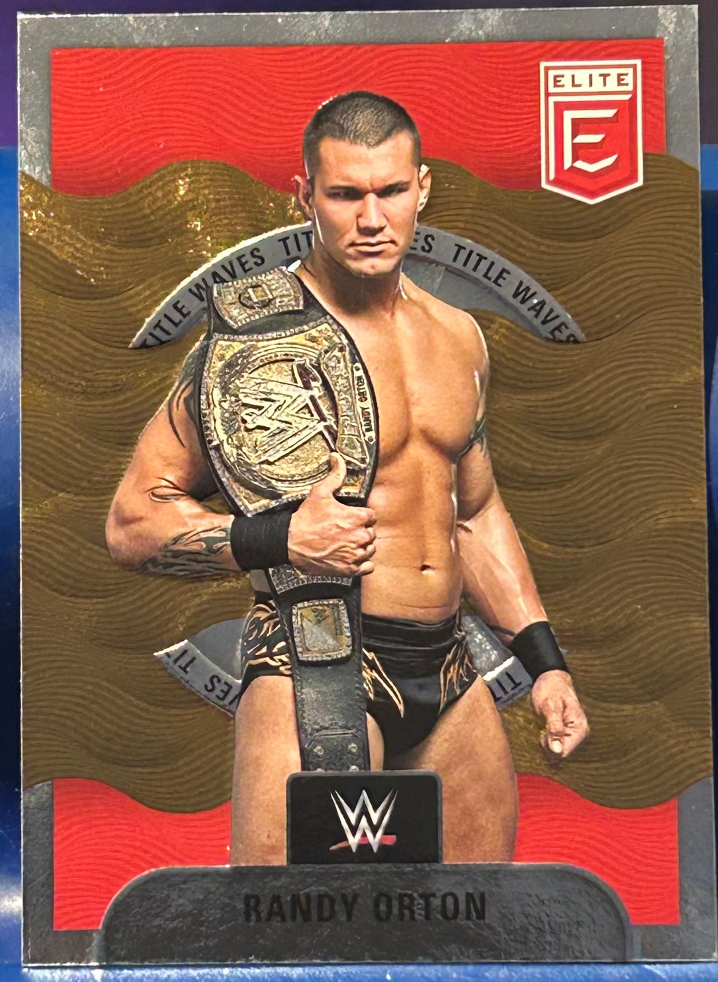 * Randy Orton 2023 WWE Donruss Elite “Tidal Waves” Foil Insert Card