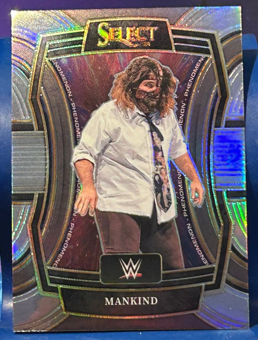* Mankind 2024 WWE Panini Select Silver Prizm REFRACTOR Card