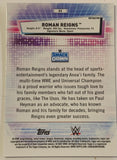 Roman Reigns 2021 WWE Topps Chrome REFRACTOR Card (The Tribal Chief)