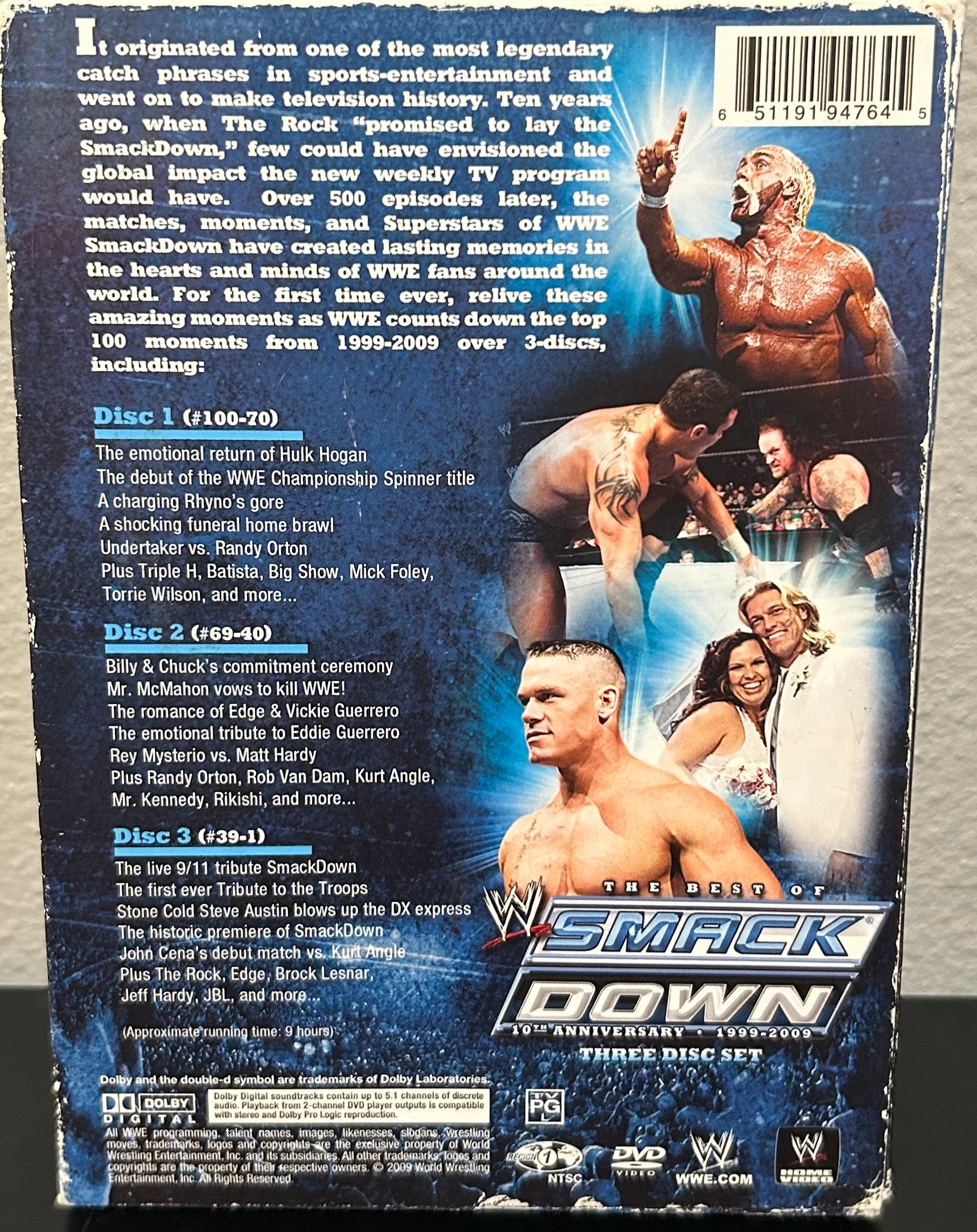 WWE DVD “The Best of RAW ,15th Anniversary & The Best of Smackdown