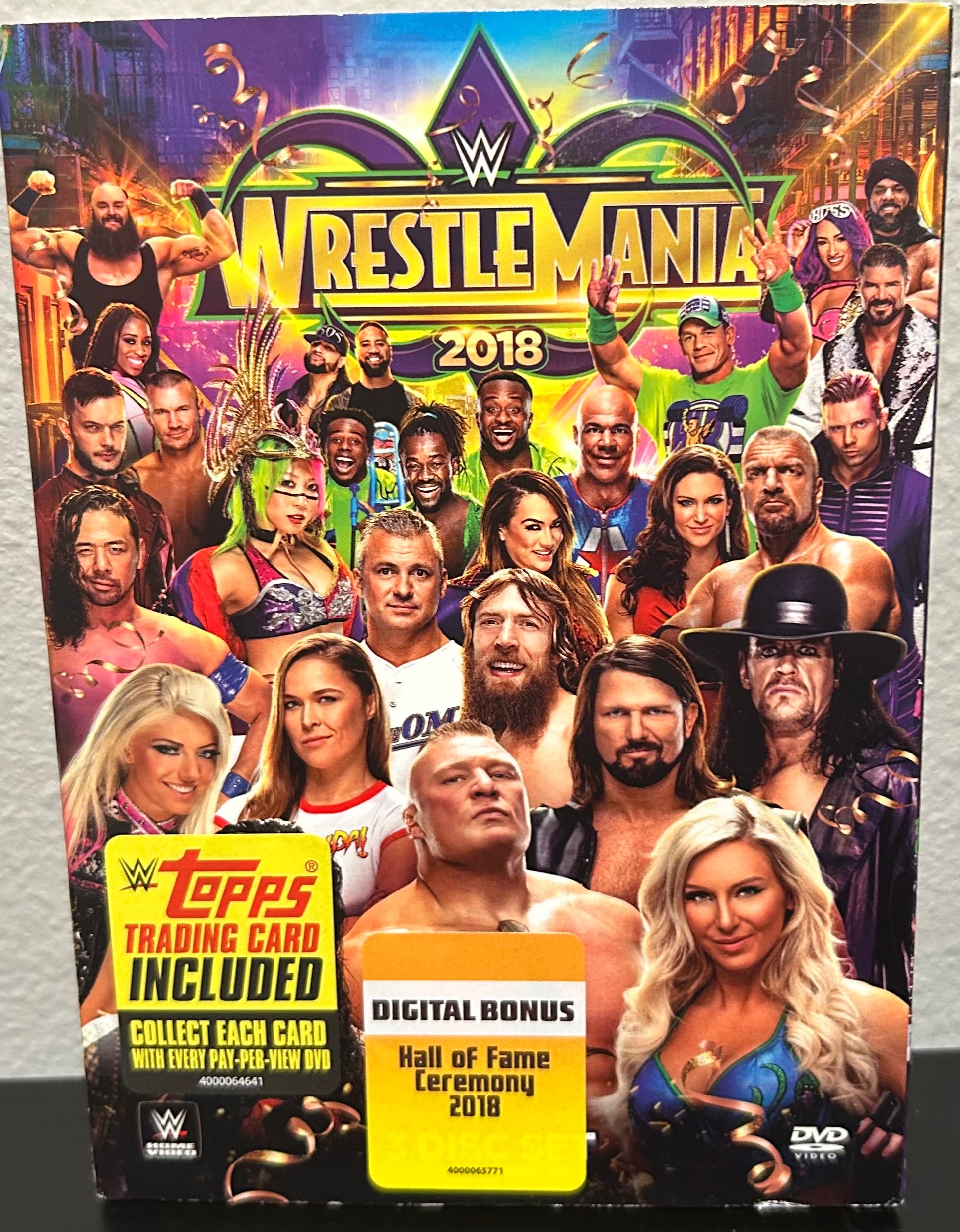 WWE DVD “Wrestlemania 34” (3-Disc Set) Comes with a Brock Lesnar