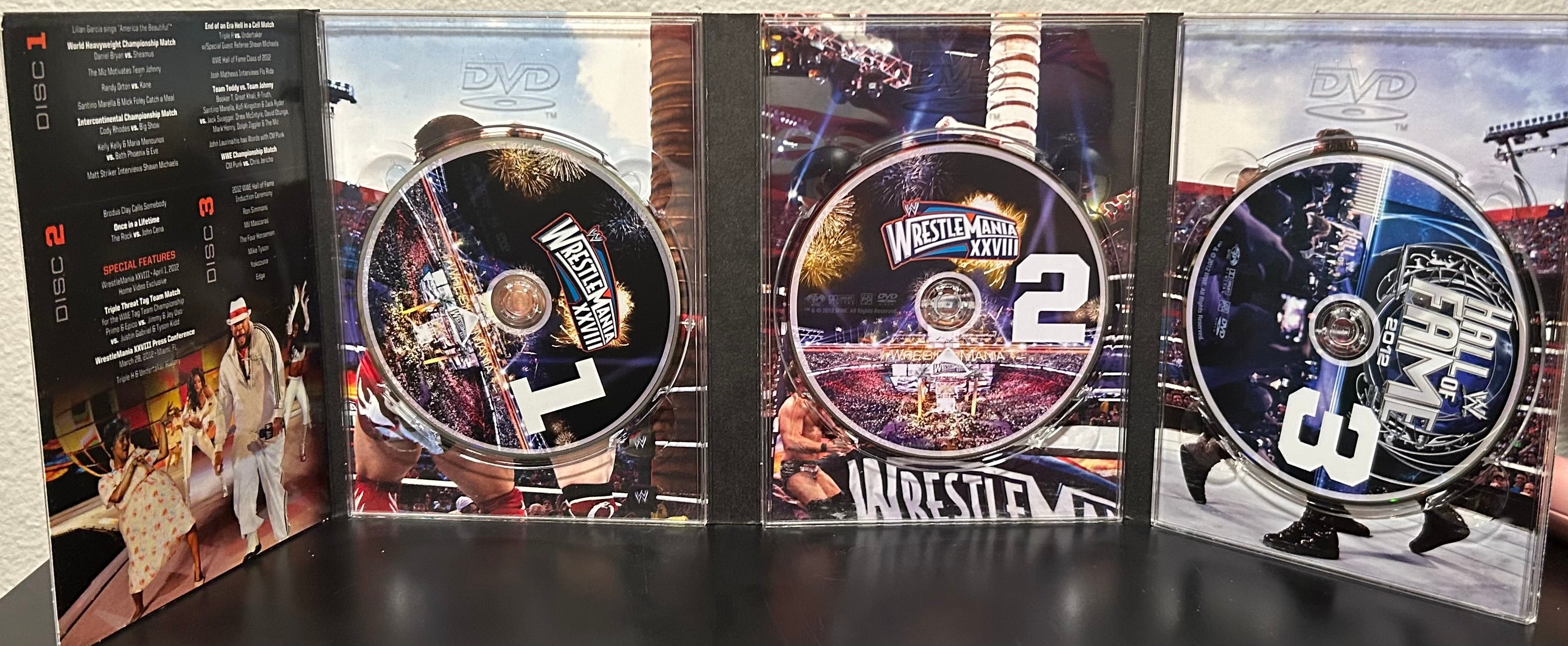 WWE DVD “Wrestlemania 28” (3-Disc Set) Includes HOF Ceremony – The
