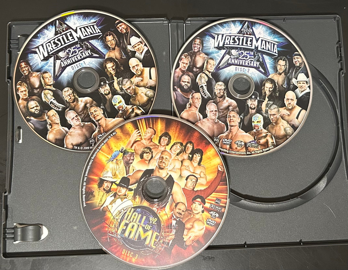+ WWE DVD “Wrestlemania’s 25 & 27” (5-Discs Total)