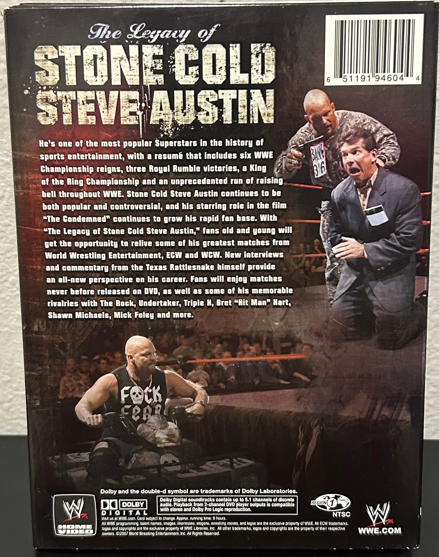ストーン・コールド・スティーブ・オースチン/WWEⓇレガシー・オブ・ストーンコ… WWE DVD “The Legacy of Stone Cold Steve Austin” (3-Disc Set) – The