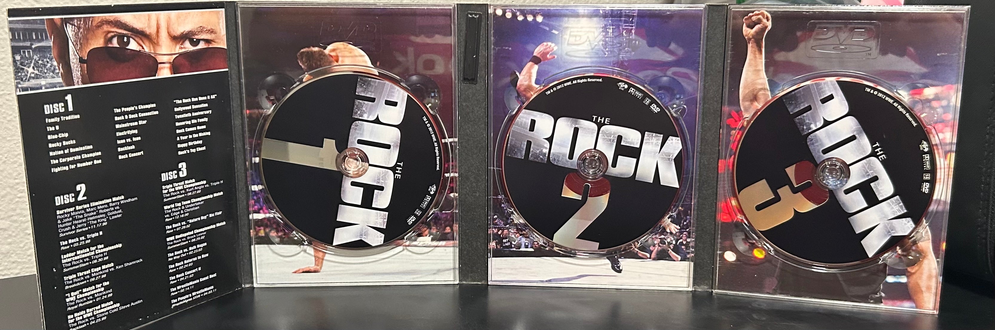 WWE The Rock DVD 3枚組セット WWE DVD “The Epic Journey of Dwayne The Rock Johnson” (3-Disc Set