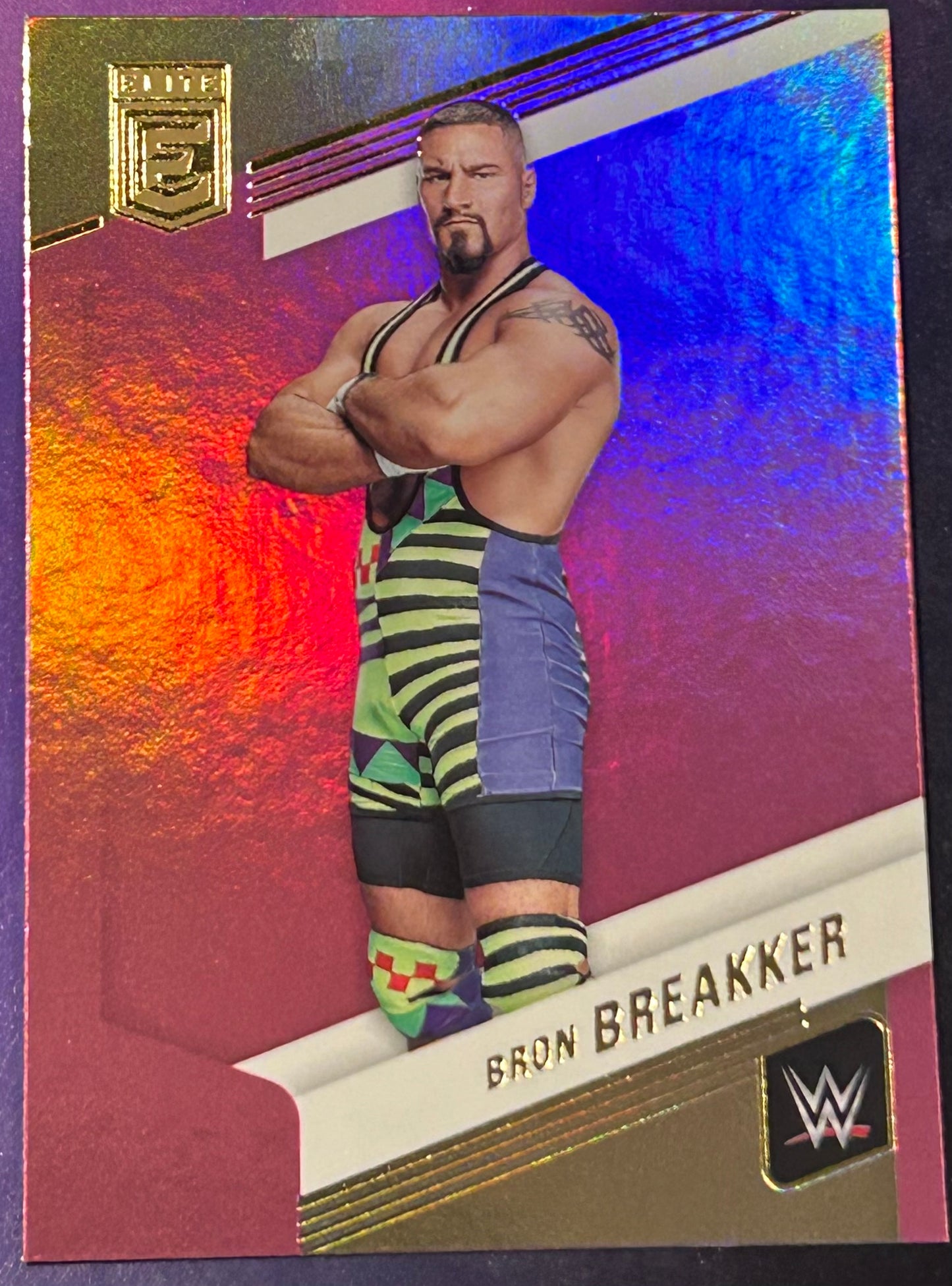 * Bron Breakker 2023 WWE Panini Donruss Elite PINK Parallel Card