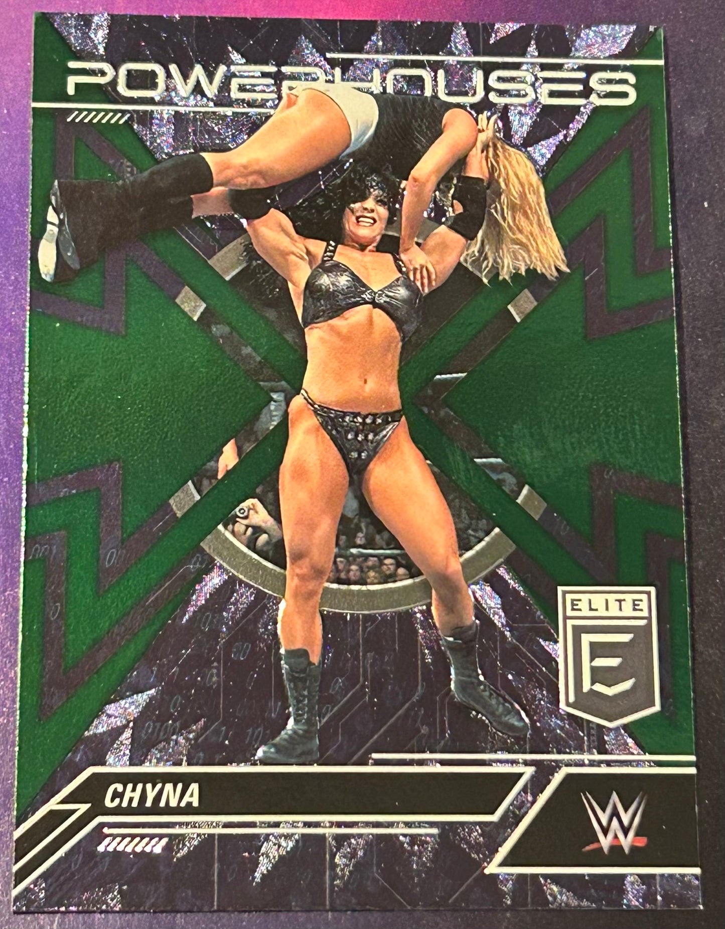 * Chyna 2023 WWE Panini Donruss Elite “Powerhouses” Green Parallel Insert Card