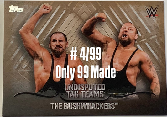 The Bushwackers WWE 2016 Topps Undisputed Tag Teams Bronze #4/99
