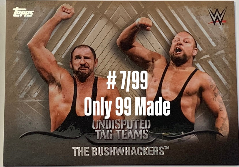 The Bushwackers WWE 2016 Topps Undisputed Tag Teams Bronze #7/99