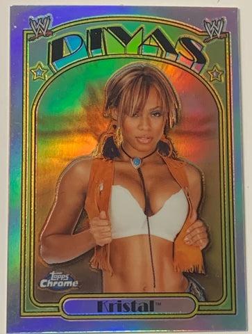 Kristal 2007 WWE Topps Chrome Heritage REFRACTOR Card