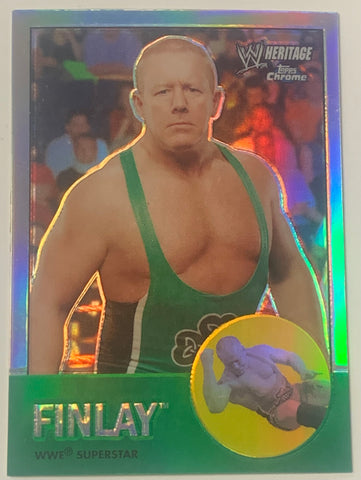 Finlay 2007 WWE Topps Chrome Heritage REFRACTOR Card