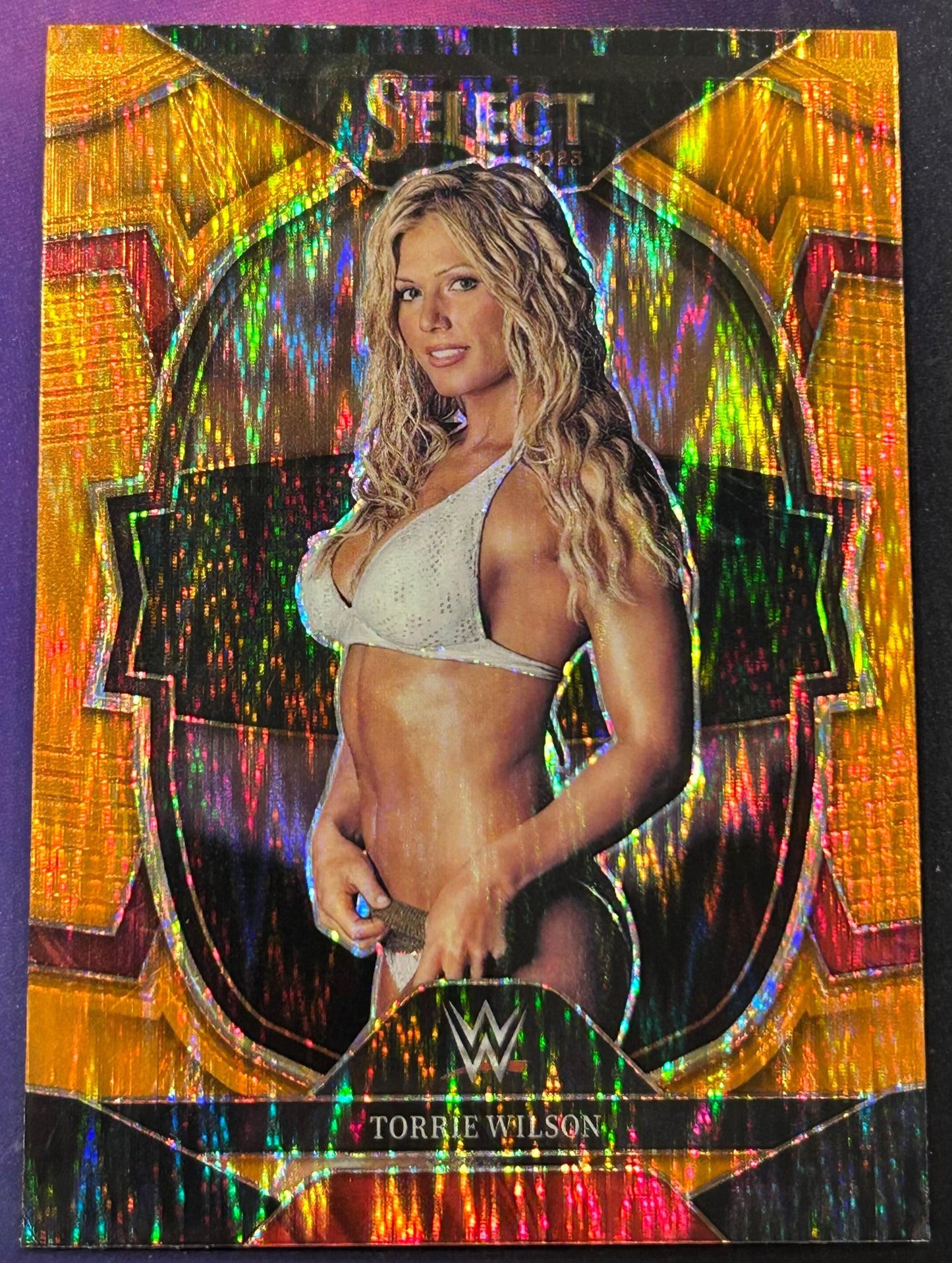 * Torrie Wilson 2023 WWE Panini Select Orange Prizm Concourse Refractor Card