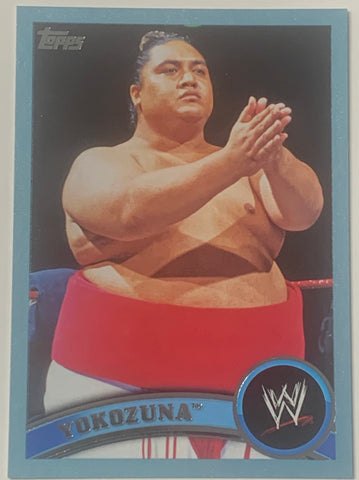 Yokozuna 2011 WWE Topps Blue Parallel Card #1403/2011