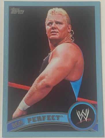 “Mr. Perfect” Curt Hennig 2011 WWE Topps Blue Parallel Card #632/2011