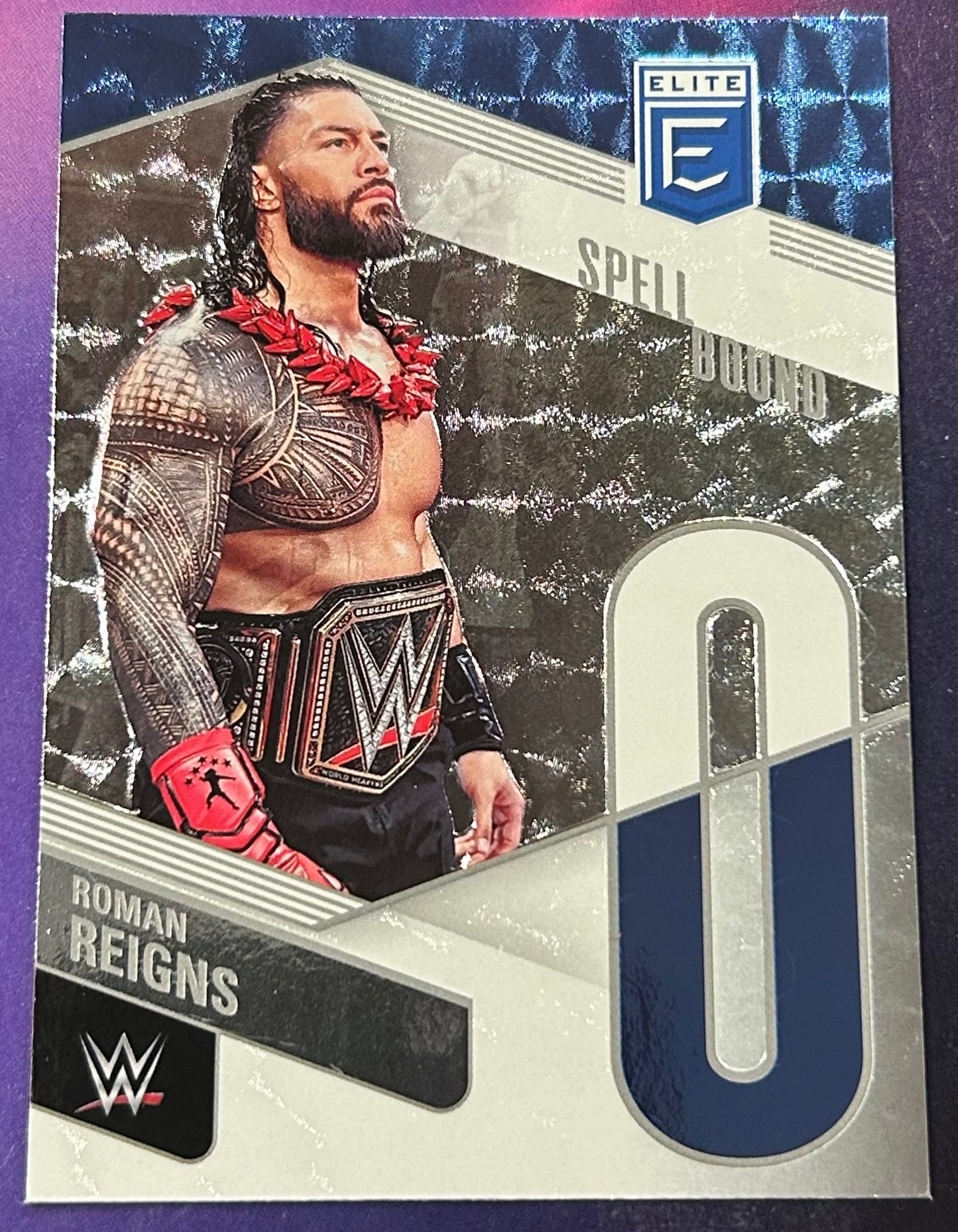 * Roman Reigns 2023 WWE Panini Donruss Elite SPELLBOUND ”O” Insert Card