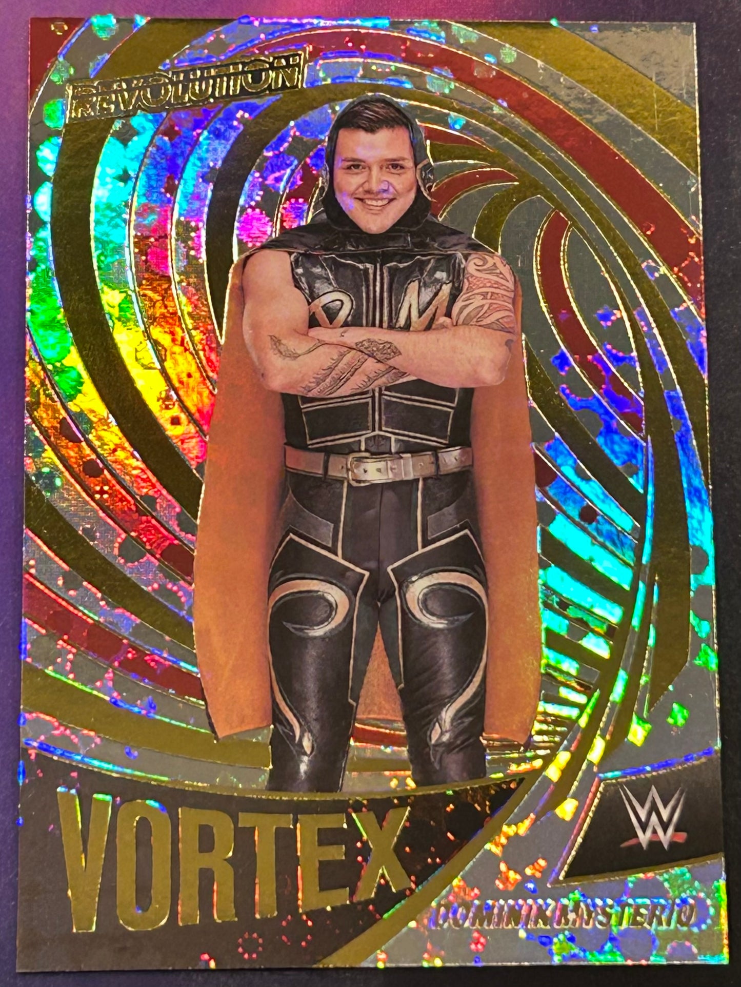 * Dominik Mysterio 2022 WWE Panini Revolution “VORTEX” Insert Card