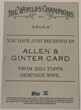 Asuka 2021 WWE Topps Heritage Allen & Ginter Card