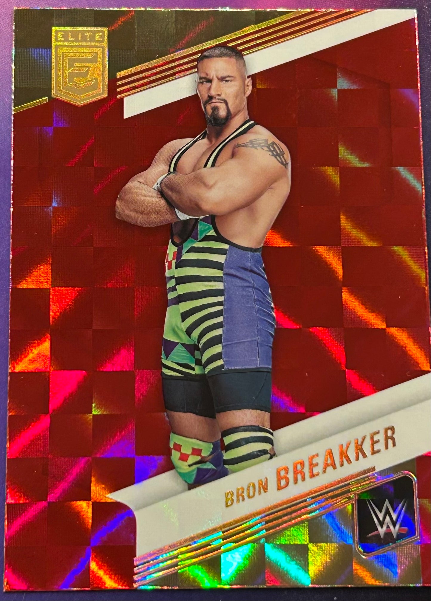 * Bron Breakker 2023 WWE Panini Donruss Elite RED PARALLEL Card