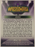 Asuka 2018 WWE Topps Wrestlemania Card