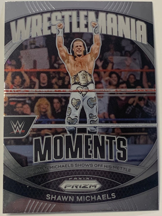 Shawn Michaels 2024 WWE Panini Prizm “Wrestlemania Moments” Card