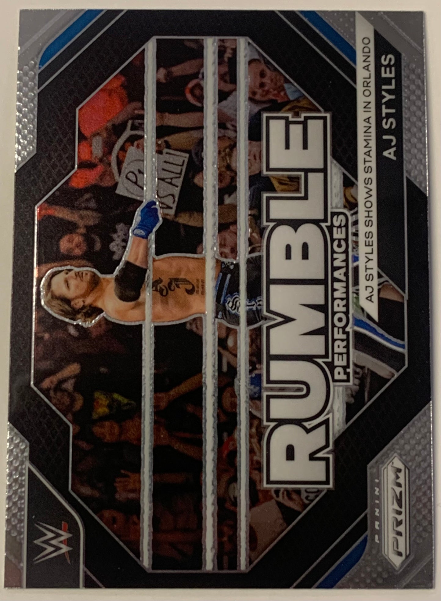 AJ Styles 2024 WWE Panini Prizm “Rumble Performances” Card